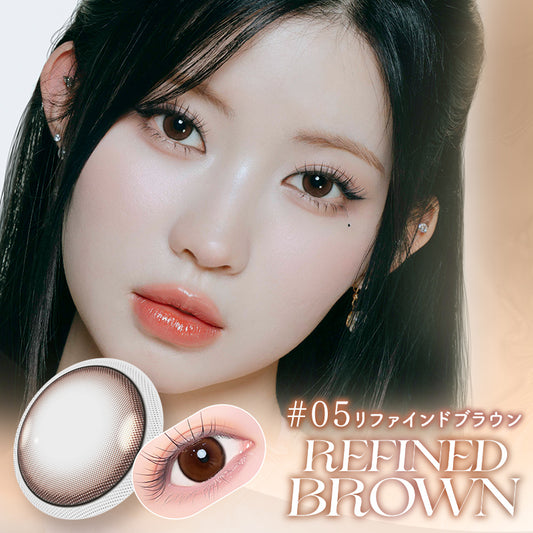 リファインドブラウン a-eye エーアイ シリコンハイドロゲル (1箱10枚入り) カラコン ワンデー 1DAY BABYMONSTER ベイビーモンスター