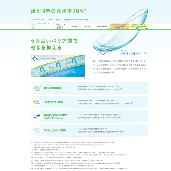 コンタクトレンズ ワンデー ボシュロム バイオトゥルー BIO TRUE 1day 30枚入り 2箱セット 1ヶ月パック 安心の国内正規品