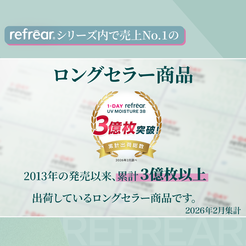 ワンデー リフレア 38 UV 1箱30枚入り モイスチャー クリア コンタクト  1箱送料無料 1DAY コンタクトレンズ 1日使い捨て