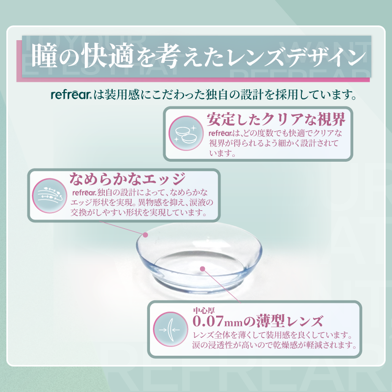 ワンデー リフレア 38 UV 1箱30枚入り モイスチャー クリア コンタクト  1箱送料無料 1DAY コンタクトレンズ 1日使い捨て