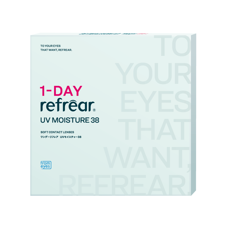 ワンデー リフレア 38 UV 1箱30枚入り モイスチャー クリア コンタクト  1箱送料無料 1DAY コンタクトレンズ 1日使い捨て