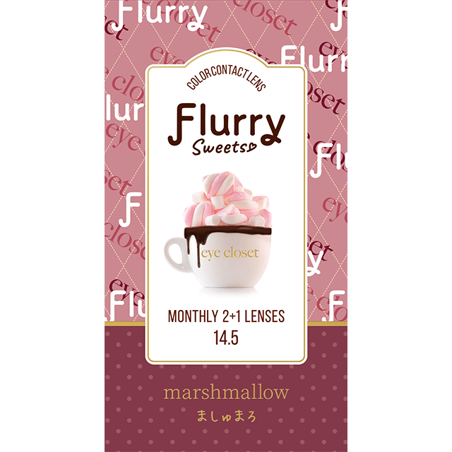 フルーリー カラコン マンスリー ましゅまろ 1箱 3枚入り Flurry by colors 度あり 度なし カラコン 明日花キララ コンタクト コンタクトレンズ　バイ カラーズ  1ヶ月タイプ