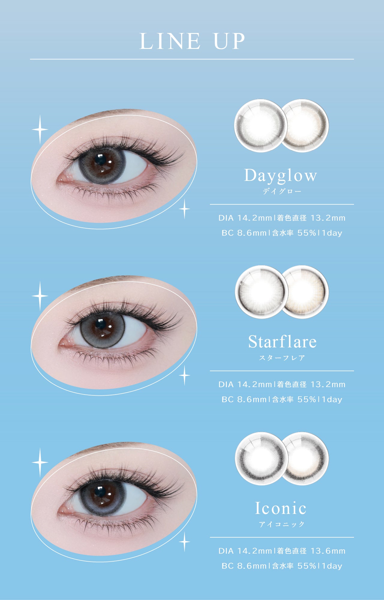 eyastar 2＋1企画 アイスター カラコン ワンデー 1day 10枚入り 3箱買ったら1箱無料！